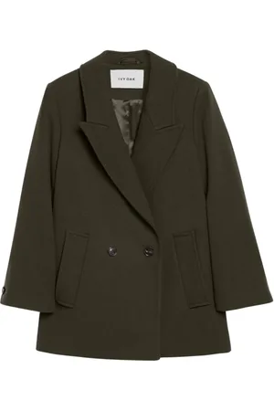 Ivy & Oak Jakke, Dame, Grøn, M, Uld, Jenna Oversized Boxy Blazer