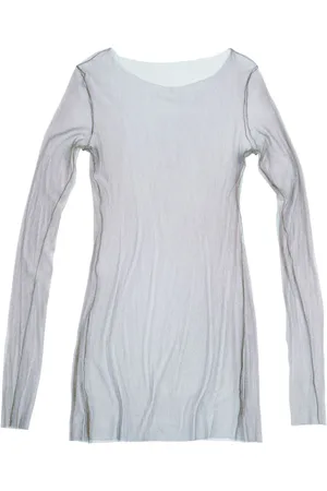 Cortana Top, Dame, Grå, L, Tyl, t de tul, top gris fonce