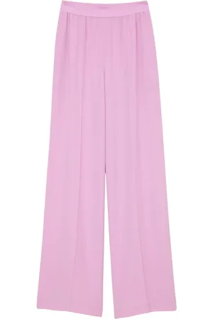 Joseph Bukser, Dame, Lyserød, S, Silk Crepe de Soie Wide Leg Bukser