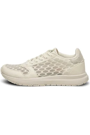 Woden Sko, Dame, Hvid, 39 EU, Læder, Ydun Open Mesh Sneakers
