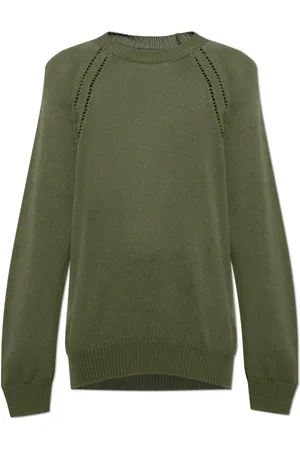 Jil Sander Strik, Herre, Grøn, M, Bomuld, Bomulds sweater
