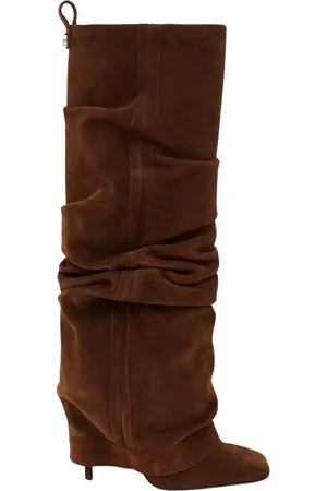 The Attico Sko, Dame, Brun, 38 EU, Uld, Brun Stiletstøvler Rea
