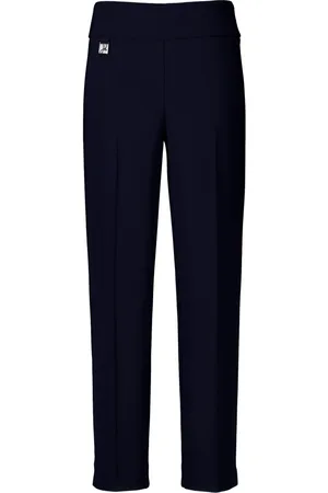 Joseph Ribkoff Bukser, Dame, Blå, M, Polyester, Slim-fit Bukser