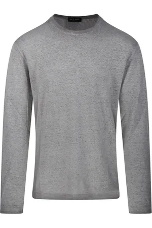 Roberto Collina Top, Herre, Sort, M, Sort Rund Hals Sweater Rb7009
