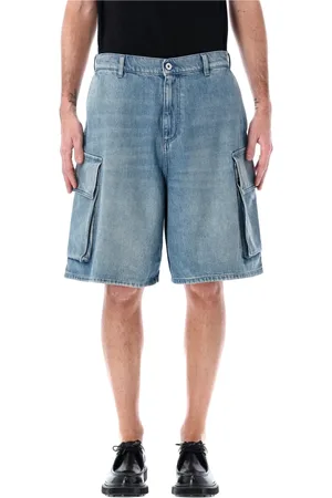 J.W.Anderson Shorts, Herre, Blå, M, Denim, Cargo Denim Shorts