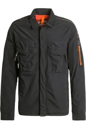 Parajumpers Jakke, Herre, Sort, XS, Nylon, Nylon Canvas Overshirt Letvægtsstil