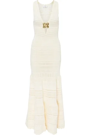 Elisabetta Franchi Kjole, Dame, , XS, Smørstrik Kjole