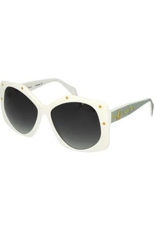 John Richmond Tilbehør, Dame, Hvid, ONE SIZE, Denim, Limited Edition Pentagon Solbriller