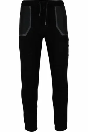 Karl Lagerfeld Bukser, Herre, Sort, XL, Bomuld, Logo Side Stripe Sweatpants
