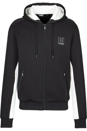 Karl Lagerfeld Sweathshirts & Hoodies, Herre, Sort, S, Bomuld, Hooded Jacket