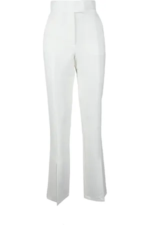 ALBERTO AUDENINO Bukser, Dame, Hvid, S, Polyester, Elegant strækbare bukser