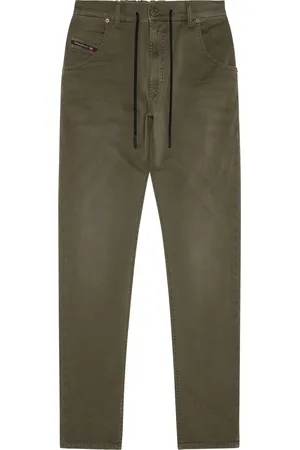 Diesel Jeans, Herre, Grøn, W26 L32, Bomuld, Krooley Jogg Tapered Jean