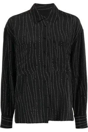 IRO Bluser & Skjorter, Dame, Sort, XS, Sort, sort med nitter