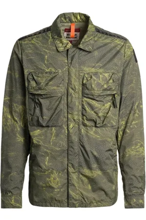 Parajumpers Jakke, Herre, Grøn, L, Uld, Vandtæt Bjerg Overshirt