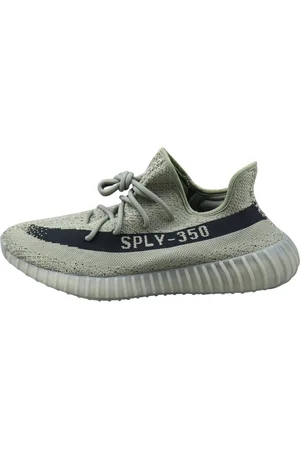 Yeezy Sko, Dame, Grå, 43 1/3 EU, Tyl, Neutrale Toner Lifestyle Sneakers Granite Style