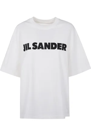 Jil Sander Top, Dame, Hvid, L, Bomuld, Afslappet Bomulds T-shirt
