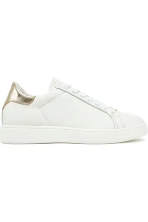 Twin-Set Sko, Dame, Hvid, 37 EU, Læder, Hvide Lædersneakers