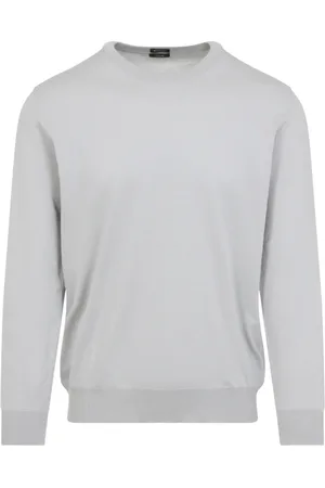 Kiton Strik, Herre, Grå, M, Bomuld, Grå Sweater