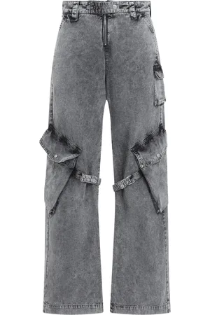 Acne Studios Jeans, Dame, Grå, XL, Bomuld, Vasket antracit jeans