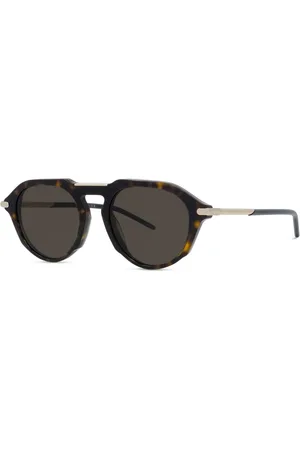 Givenchy Tilbehør, unisex, Brun, ONE SIZE, Firkantede solbriller i skildpaddemønsterstil