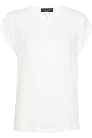 Fabiana Filippi Top, Dame, Hvid, XS, Hvid Elegant Top til Kvinder