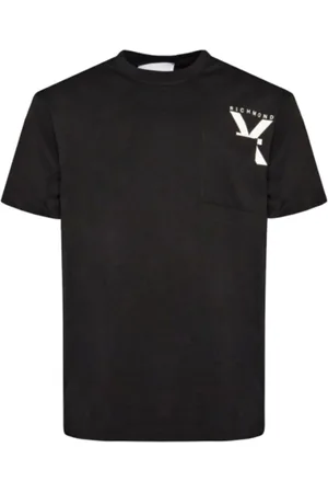 John Richmond Top, Herre, Sort, XL, Bomuld, Casual T-shirt