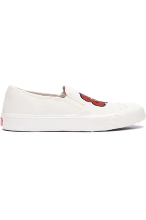 Kenzo Sko, Herre, Hvid, 40 EU, Hvide Skolesneakers