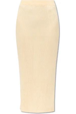 Jil Sander Nederdel, Dame, , M, Uld, Ribbet Nederdel