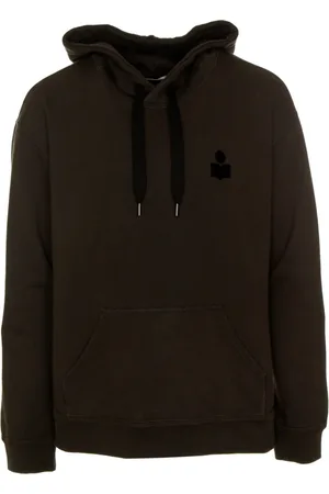 Isabel Marant Sweathshirts & Hoodies, Herre, Grå, XL, Bomuld, Mat Hoodie med snøre og logo