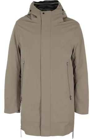 KRAKATAU Jakke, Herre, Grå, S, Polyester, Minimalistisk Vandtæt Jakke