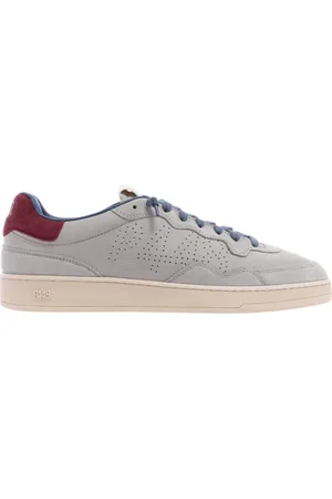 P448 Sko, Herre, Grå, 43 EU, Læder, Grå Læder Sneaker Vert 2 Model