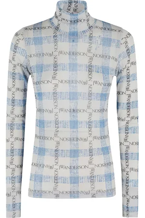 J.W.Anderson Top, Dame, Flerfarvet, M, Uld, Stilfuld turtleneck undertrøje