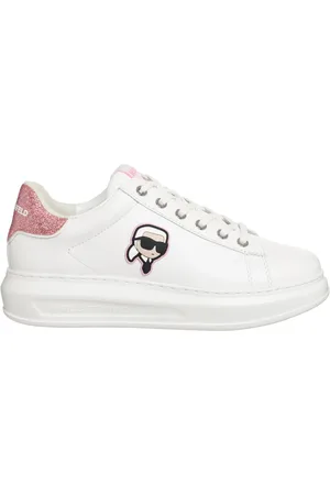 Karl Lagerfeld Sko, Dame, Hvid, 40 EU, Læder, K/Ikonik Kapri Sneakers