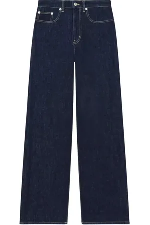 Kenzo Jeans, Dame, Blå, W27, Bomuld, Navy Logo Jeans