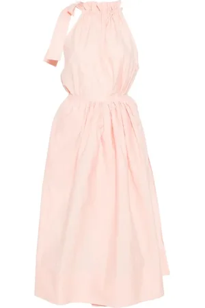 Serafini Kjole, Dame, Lyserød, M, Rosa Halterneck Wrap Kjole