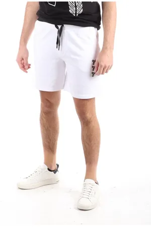 John Richmond Shorts, Herre, Hvid, S, Bomuld, Hvide Cotton Bermuda Shorts