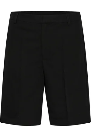 Kaffe Shorts, Dame, Sort, 3XL, Højtaljet lynlåsshorts Sort Dyb