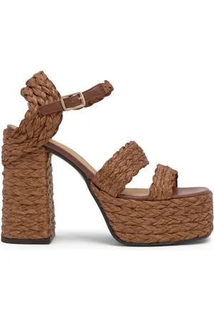 Castaner Sko, Dame, Brun, 35 EU, Sandal MED 13 CM HÆL