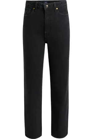 Khaite Jeans, Dame, Sort, W28, Bomuld, Højtaljede sorte jeans med klassisk design