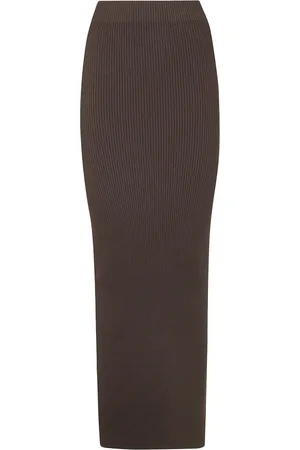 Max Mara Nederdel, Dame, Brun, S, Viskose Blyant Nederdel