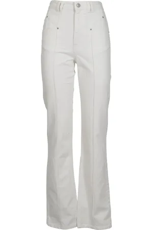 Isabel Marant Bukser, Dame, Hvid, XS, Bomuld, Niroka Wide Bukser
