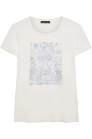 Elena Miro Top, Dame, Hvid, S, Uld, Moderne T-Shirt til Kvinder