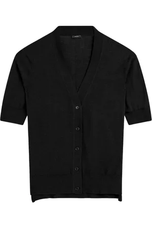 Joseph Strik, Dame, Sort, S, Bomuld, Silke Bomulds Cardigan