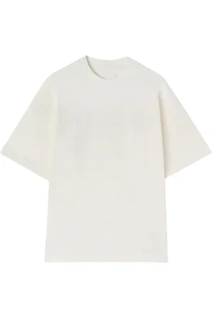 Jil Sander Top, Herre, Hvid, XS, Bomuld, Logo Print T-shirt