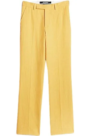 Jacquemus Bukser, Dame, Gul, 3XL, Bomuld, Straight Cut Bomulds- og Linnedbukser
