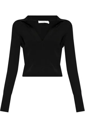 IRO Strik, Dame, Sort, L, Ribbed Top Fraya