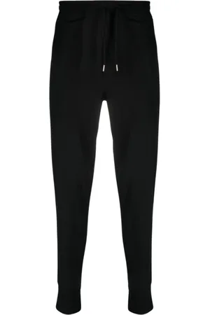 Paul Smith Bukser, Herre, Sort, S, Bomuld, Sorte Signatur Stripe-Trim Track Pants