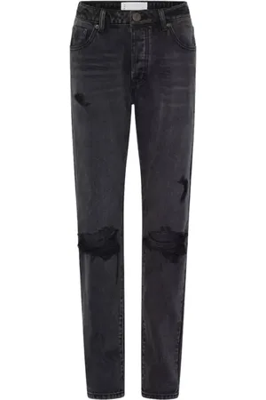 ONE TEASPOON Jeans, Dame, Sort, W29, Bomuld, Sort Truckers Mid Waist Jeans