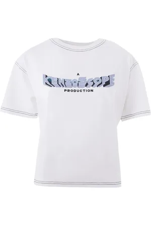 Kenzo Top, Dame, Hvid, XS, Bomuld, Hvid Bomulds Top