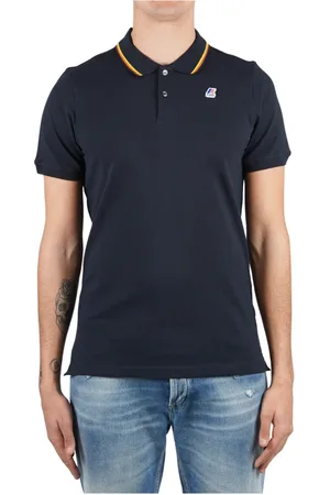 K-Way Top, Herre, Blå, L, Bomuld, Jude Stribet Poloshirt